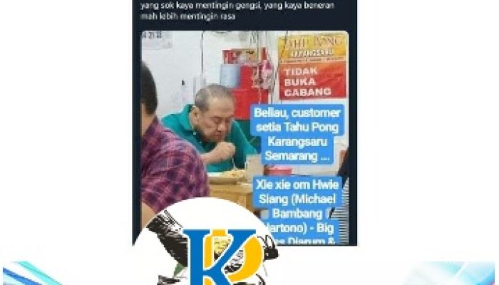 Fakta, Viral Foto Orang Terkaya di Indonesia Makan di Warung