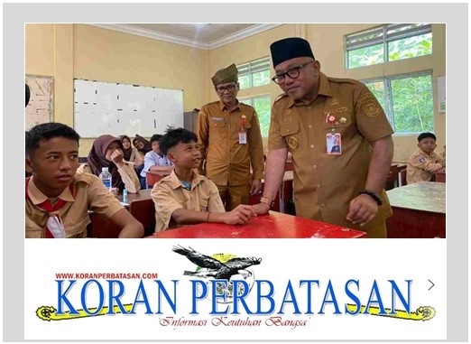 Wali Kota Lis Darmansyah berdialog dengan siswa SMP Negeri 7 Tanjungpinang
