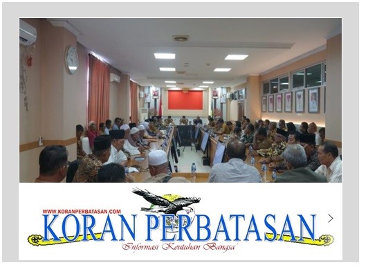 Wakil Bupati Natuna pimpin rapat penyelesaian sengketa batas wilayah Desa Pengadah dan Teluk Buton