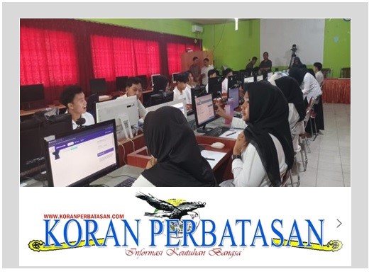Pelaksanaan Ujian Masuk Universitas Pertamina di SMAN 1 Bunguran Timur Natuna