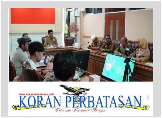 Sekda Natuna memimpin rapat koordinasi pengembangan website SDG’s bersama tim ITB