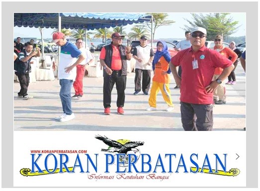 Senam ASN Tanjungpinang bersama Wali Kota Lis Darmansyah di Tugu Sirih