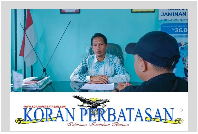 Potret suasana saat wawancara bersama Kepala Desa Selading, Raja Syamsul Bahri, S.E.Sy.