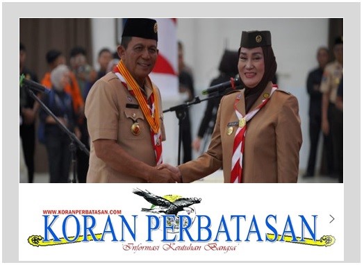 Pelantikan Pengurus MABICAB Gerakan Pramuka Natuna oleh Gubernur Kepri Ansar Ahmad di Ranai.