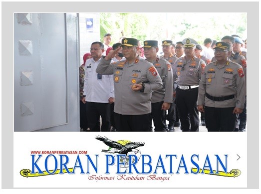 Kapolda Kepulauan Riau Irjen. Pol. Asep Safrudin bersama jajaran meninjau Lapas Kelas IIA Barelang Batam