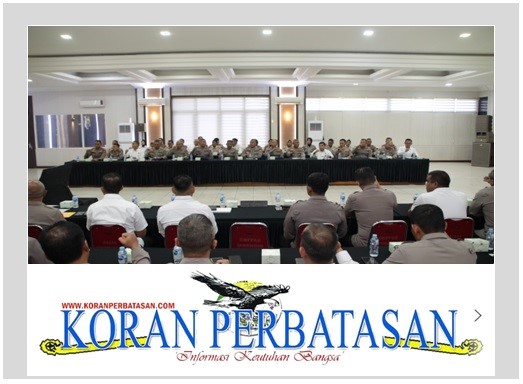 Kapolda Kalbar Irjen Pol. Pipit Rismanto pimpin Anev Triwulan II Polda Kalbar.