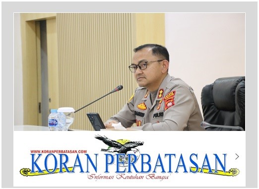 Kapolres Ketapang AKBP Muhammad Harris memberikan pernyataan komitmen pemberantasan narkoba di Mapolres Ketapang.