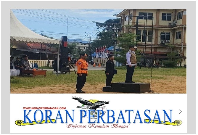 Bupati Kepulauan Anambas Aneng memimpin apel siaga bencana di Lapangan Sulaiman Abdullah, Tarempa