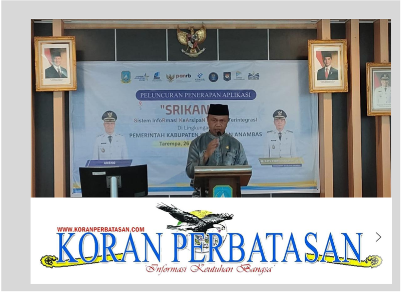 Kepala Dispusip Anambas, Rusmanda Azmurani, Sosialisasi Aplikasi Srikandi.