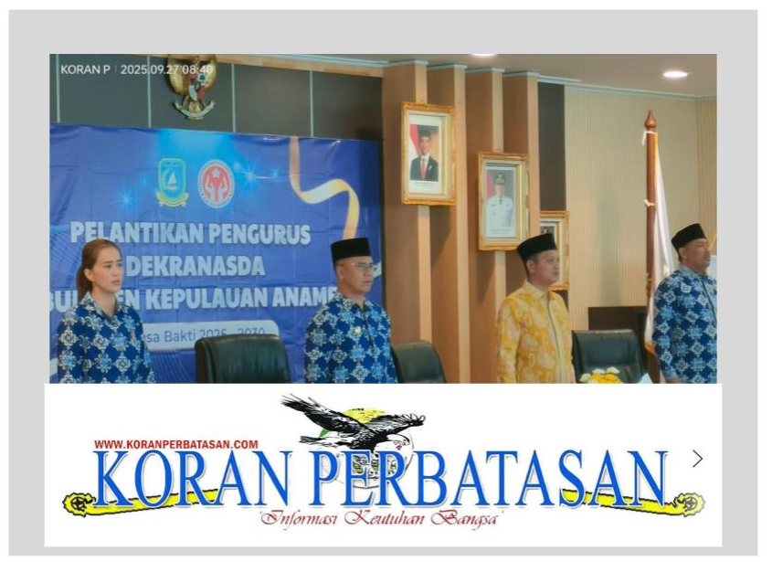 Pengurus baru Dekranasda Anambas periode 2025-2030 usai acara pengukuhan resmi.