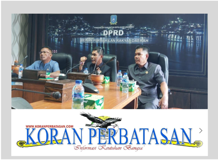 Ketua Komisi III DPRD Anambas, Adnan, memberikan konfirmasi terkait rencana perbaikan jalan di ruang kerjanya.