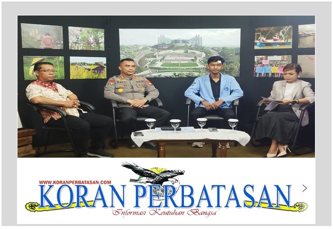 Kabidhumas Polda Kalbar Kombes Pol Bayu Suseno saat talkshow di Ruai TV Pontianak bahas netralitas aparat