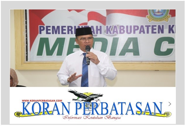 Potret Bupati Kepulauan Anambas, Aneng, saat memberikan kata sambutan.