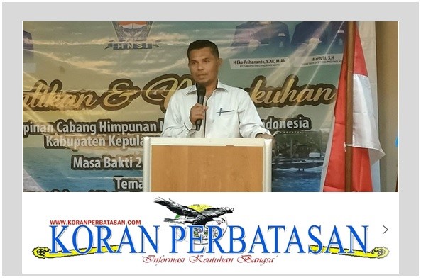 Asisten I Anambas Akmaruzzaman sampaikan sambutan penutupan Musyawarah HNSI Anambas.