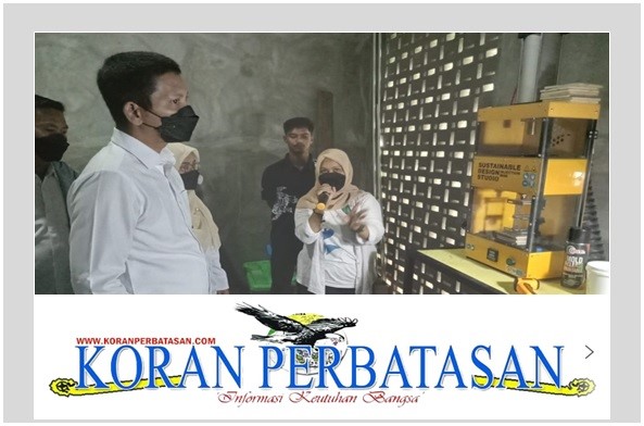 Wakil Bupati Kepulauan Anambas Raja Bayu Guardian meresmikan Bank Sampah di Desa Kuala Maras yang digagas Yayasan Anambas.