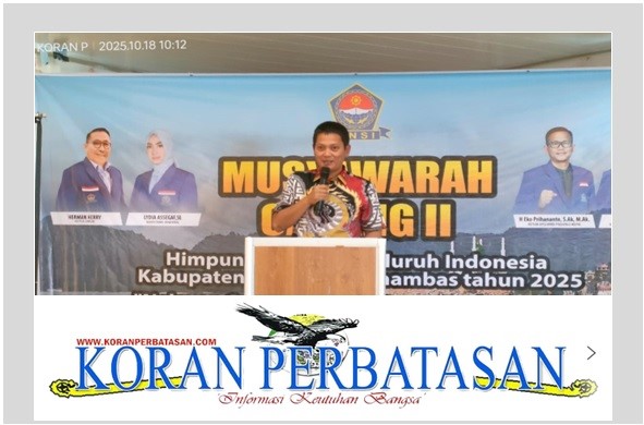 Wakil Bupati Anambas Raja Bayu Gunadian sampaikan sambutan dalam Musyawarah HNSI Anambas 2025.