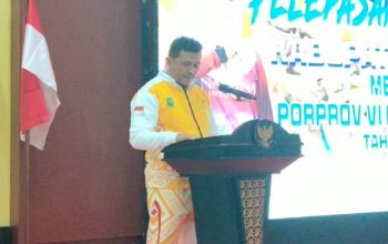 KONI Natuna Lepas Kontingen, Bonus Atlet Ikut Disinggung dalam Pantun